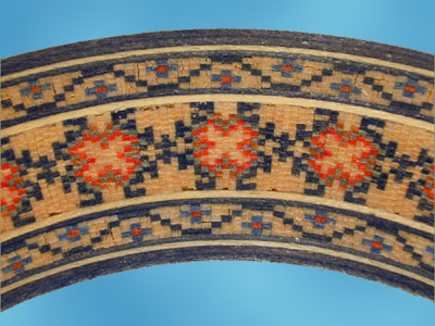 floral mosaic rosette