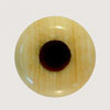 Antique Fossilized Mammoth Ivory Bridge Pin w/ Syn. Black