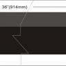 Ebony wood border Inlay strip