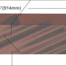 Walnut border inlay strip