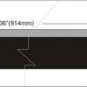 Black fiber Inlay strip
