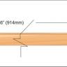 Maple veneer inlay strip