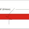 Red poplar veneer inlay strip