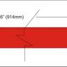 Red poplar veneer inlay strip