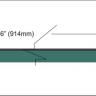 Green poplar veneer inlay strip