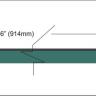 Green poplar veneer inlay strip