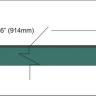 Green poplar veneer inlay strip