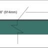 Green poplar veneer inlay strip
