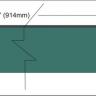 Green poplar veneer inlay strip