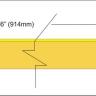 Yellow poplar veneer inlay strip