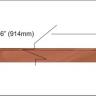 Swiss pearwood veneer inlay strip