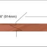 Swiss pearwood veneer inlay strip