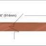 Swiss pearwood veneer inlay strip