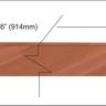 Swiss pearwood veneer inlay strip