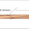 Mahogany veneer inlay strip