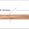 Mahogany veneer inlay strip