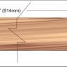 Mahogany veneer inlay strip