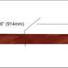 Indian rosewood veneer inlay strip