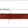 Indian rosewood veneer inlay strip