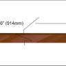Santos rosewood veneer inlay strip