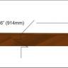 Santos rosewood veneer inlay strip