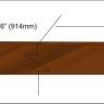 Santos rosewood veneer inlay strip