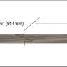 Walnut veneer inlay strip