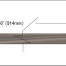 Walnut veneer inlay strip