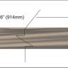Walnut veneer inlay strip