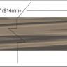 Walnut veneer inlay strip