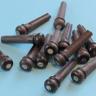 Ebony Bridge Pins w/ Abalone Dots, 2nds